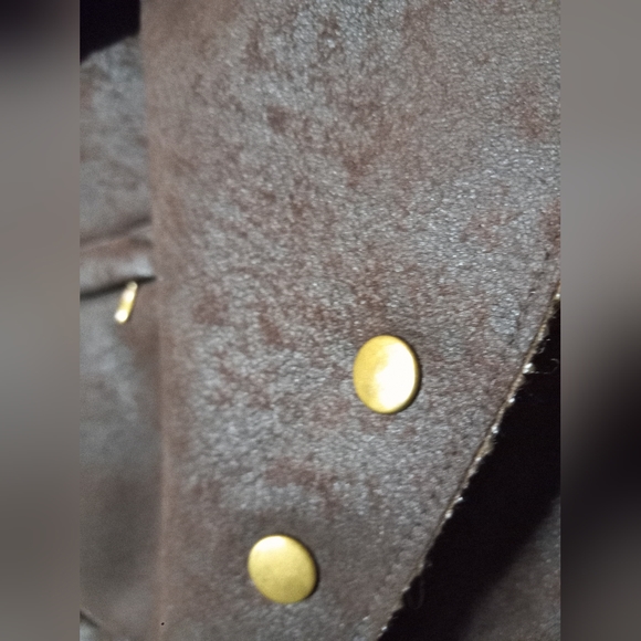 Women's Brown Two-Tone Winter Coat- Small/Medium - Picture 6 of 8